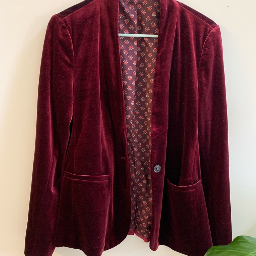 Velvet Blazer/ Preowned